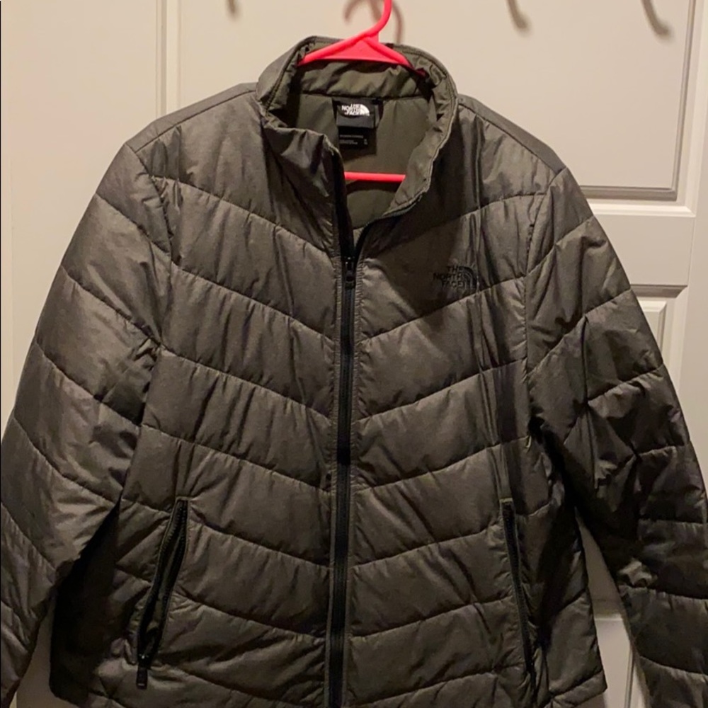Olive Green TNF Puffer - Like New